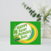 Alles Gute zum St. Patrick's Day! Postkarte (Stehend Vorderseite)
