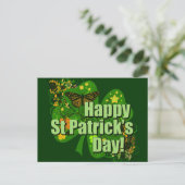 Alles Gute zum St. Patrick's Day! Postkarte (Stehend Vorderseite)