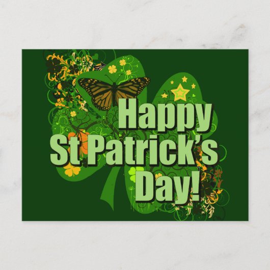 Alles Gute zum St. Patrick's Day! Postkarte (Vorderseite)