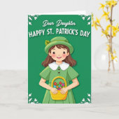 Alles Gute zum St. Patrick's Day Tochter Karte (Gelbe Blume)