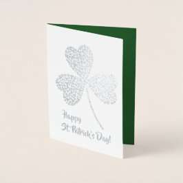 Alles Gute zum St. Patrick's Day. Vintag Little Ir Folienkarte