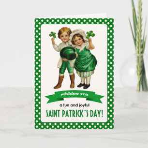 Alles Gute zum St. Patrick's Day. Vintage irische  Karte