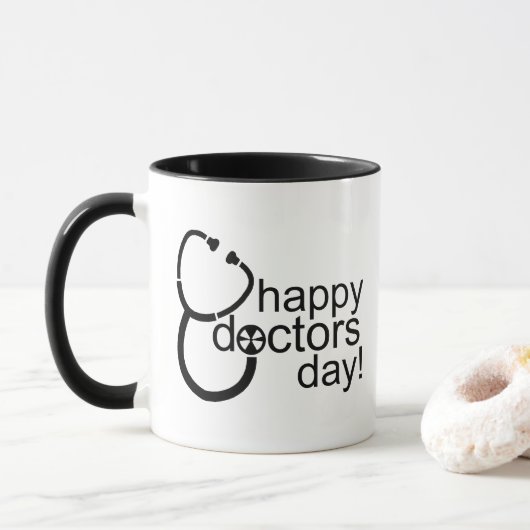 Alles Gute zum Tag des Arztes! Tasse (Mit Donut)