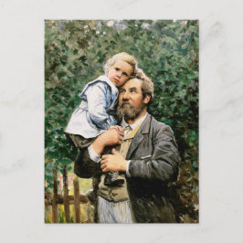 Alles Gute zum Tag des Vaters. Fine Art Postkarte