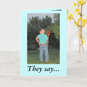 Alles Gute zum Tag des Vaters! Karte (Gelbe Blume)