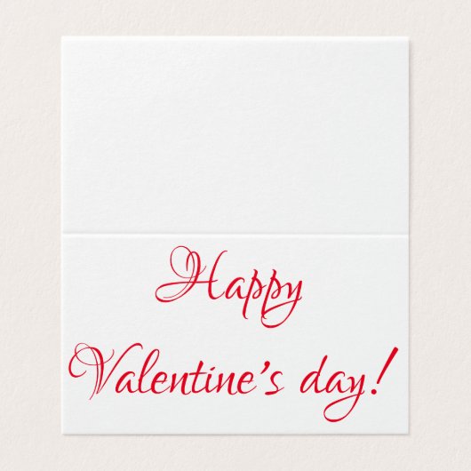 Alles Gute zum Valentinstag! (Außenseite Aufgefaltet)