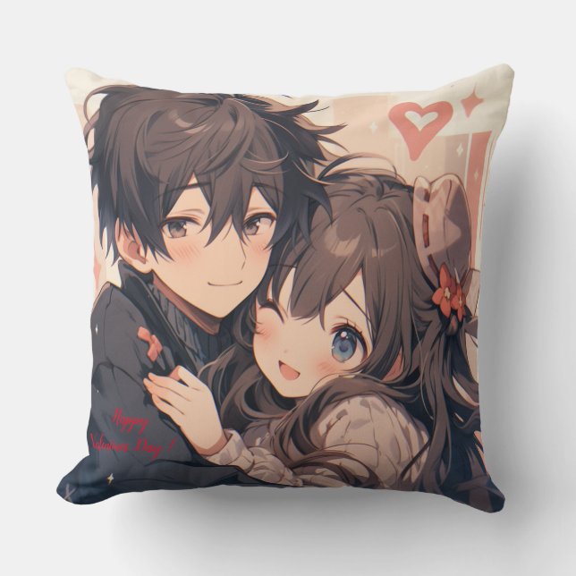 Alles Gute zum Valentinstag! Kissen (Vorderseite)