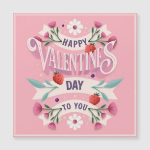 Alles Gute zum Valentinstag Magnetkarte