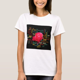 Alles Gute zum Valentinstag mit eleganten roten Ro T-Shirt