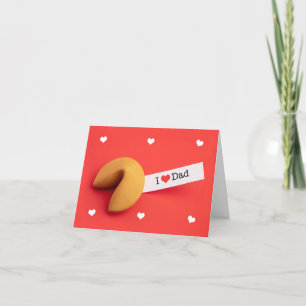 Alles Gute zum Valentinstag Papa Fortune Cookie Feiertagskarte