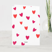 Alles Gute zum Valentinstag Süßes Design Karte (Rückseite)