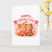 Alles Gute zum Valentinstag Süßes Design Karte (Gelbe Blume)