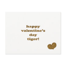 Alles Gute zum Valentinstag Tiger! Tiger Print Typ
