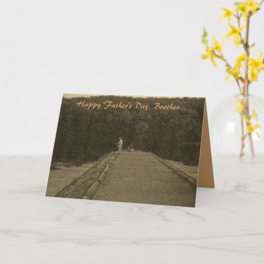 Alles Gute zum Vater, Bruder...-Card Karte (Gelbe Blume)