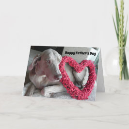 Alles Gute zum Vater ... Vom Weimaraner Hund Karte