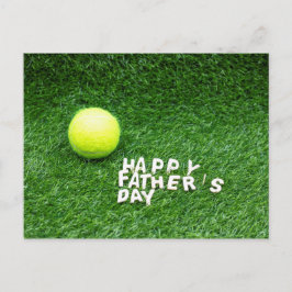 Alles Gute zum Vater zum Tennisspieler mit Tennis Postkarte