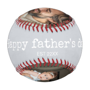 Alles Gute zum Vatertag 2-Foto elegante benutzerde Baseball