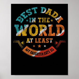 Alles Gute zum Vatertag, bester Dada der Welt, sag Poster