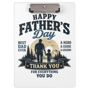 Alles Gute zum Vatertag - Bester Vater überhaupt Klemmbrett