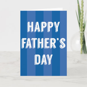 Alles Gute zum Vatertag Blaue Streifen - Vatertag Karte
