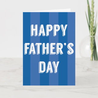 Alles Gute zum Vatertag Blaue Streifen - Vatertag Karte