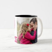 Alles Gute zum Vatertag, der beste Papa aller Zeit Zweifarbige Tasse (VorderseiteRechts)