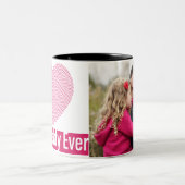 Alles Gute zum Vatertag, der beste Papa aller Zeit Zweifarbige Tasse (Mittel)