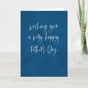 Alles Gute zum Vatertag, einfaches modernes Blau Karte