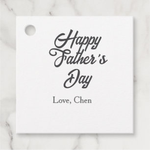 Alles Gute zum Vatertag grauer Name Liebe bester D Geschenkanhänger