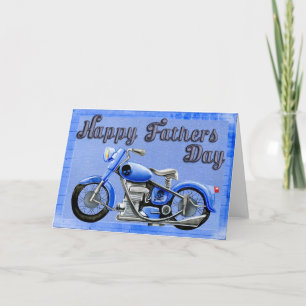 Alles Gute zum Vatertag Motorrad Karte