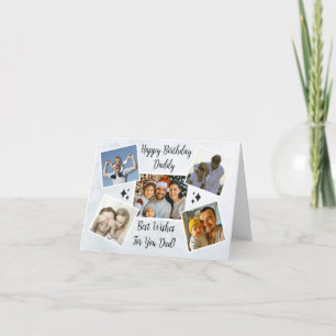 Alles Gute zum Vatertag Papa Benutzerdefinierte 5- Feiertagskarte