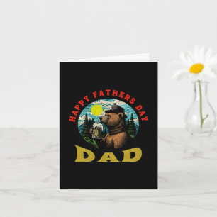 Alles Gute zum Vatertag Papa Bierkrug Outdoor-Bär  Karte