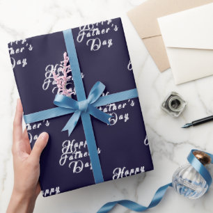 Alles Gute zum Vatertag Papa Opa Marine Modern Geschenkpapier