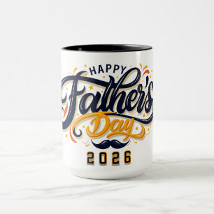 Alles Gute zum Vatertag Personalisiertes Datum Tasse