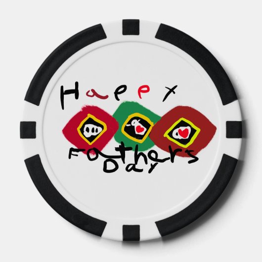 Alles Gute zum Vatertag  Pokerchips (Vorderseite)