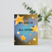 Alles Gute zum Vatertag  Postkarte (Stehend Vorderseite)