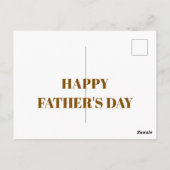 Alles Gute zum Vatertag  Postkarte (Rückseite)