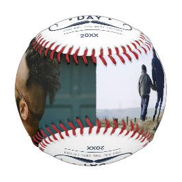 Alles Gute zum Vatertag Schnurrbart-Tribut-Design Baseball
