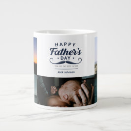 Alles Gute zum Vatertag Schnurrbart-Tribut-Design Jumbo-Tasse