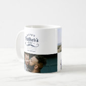 Alles Gute zum Vatertag Schnurrbart-Tribut-Design Kaffeetasse (Vorderseite Links)