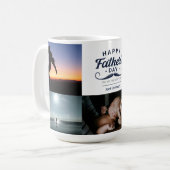 Alles Gute zum Vatertag Schnurrbart-Tribut-Design Kaffeetasse (Vorderseite Links)