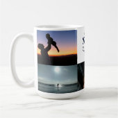 Alles Gute zum Vatertag Schnurrbart-Tribut-Design Kaffeetasse (Links)