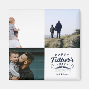 Alles Gute zum Vatertag Schnurrbart-Tribut-Design Magnet