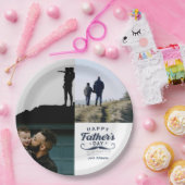 Alles Gute zum Vatertag Schnurrbart-Tribut-Design Pappteller (Party)