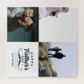 Alles Gute zum Vatertag Schnurrbart-Tribut-Design Puzzle (Horizontal)