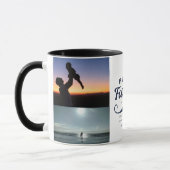Alles Gute zum Vatertag Schnurrbart-Tribut-Design Tasse (Links)