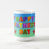 Alles Gute zum Vatertag Stern Kaffeetasse (Mittel)