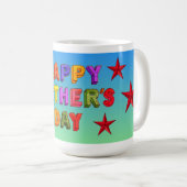 Alles Gute zum Vatertag Stern Kaffeetasse (VorderseiteRechts)