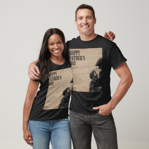 Alles Gute zum Vatertag Vintage-Brief und Opa-Port T-Shirt