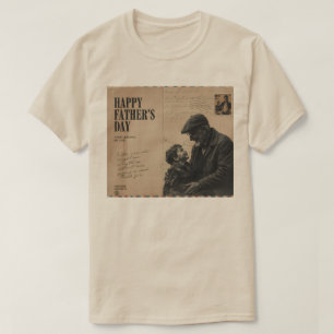 Alles Gute zum Vatertag Vintage-Brief und Opa T-Shirt